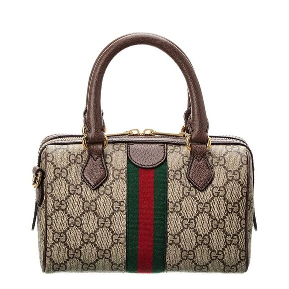 Gucci Ophidia GG Mini Top Handle GG Supreme Canvas & Leather Bag - Picture 2 of 5